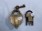 2 Misc. Locks - 1 UPRR Lock W/ Key, Corbin Lock W/ Key 1922