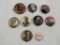 Political Buttons - 6 Older Pinbacks W/ Wilson, Mckinley, Taft Etc.