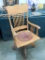 Oak Office Chair - Bought At Kansas City Union Station Auction