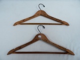 2 Pullman Co. Wooden Hangers