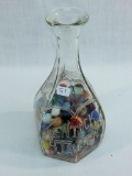 Kentucky Tavern Decanter W/ Vintage Marbles