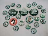 Political Buttons - 20 Carter