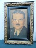 Old Print - Thomas Dewey In Ornate Frame, 19½