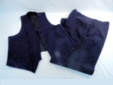 Vintage Wool Conductor's Pants & Vest