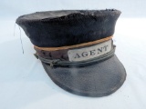 Vintage CB&Q Railroad Agent Cap - As Is