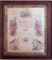 1890 Certificate Of Birth & Baptism - In Old Oak Frame W/ Glass, 18½