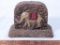 Old Hand Painted Elephant Bookend - 1910s