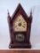 1800s Walnut Seth Thomas Steeple Mantle Clock - Boys Playing W/ Dog, 21