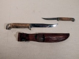Vintage Double Wood-Handled Case Knife Set