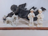 Pair Old Staffordshire Style Figures - Minor Chips On Bases; Gerold Porzell