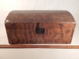 Primitive Wooden Rounded Top Trunk