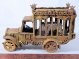 Reproduction Iron Overland Circus Truck & Bear - 7