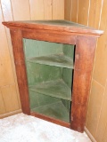 Old English Corner Cabinet - 33½