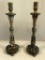 Pair Old Wooden Altar Sticks - From Mexico, Circa 1800s