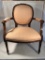 Nice Custom Upholstered French Carved Chair
