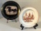 Hall's Kansas City Plate By Wedgwood; Reverse Painted Charger & Stand - 13