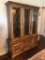 Vintage Century Furniture Co. Hutch W/ Amber Glass Doors - Excellent Condit