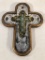 Mixed Metal Cross W/ Small Fetishes - 13