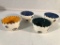 4 Small Hand Painted Signed Bowls