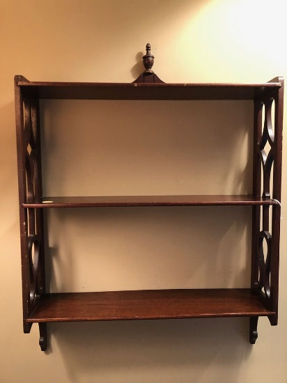 Vintage Mahogany Shelf - 27" X 19"