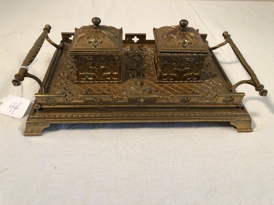 Antique Double Inkwell