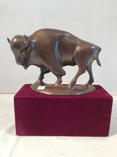 Bronze Bison - By Robert Deurloo, 6"x9", " King Thunder ", 123/1000