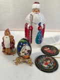 Russian Items - Includes Hand Carved & Painted Bishop - 4