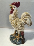 Nicely Painted Pottery Rooster - 8