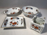 A. Raynaud Limoges - 2 Dishes, Cache Pot, Round Bowl - 9½