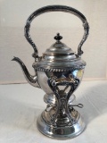 Vintage Silverplated Tippy Teapot & Stand