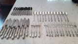 LOT HAS CHANGED - 52 Pieces Gorham Sterling Flatware - Melrose, 12 Dinner Knives, 12 Butter Knives,