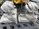 Pair Concrete Gargoyles - From St. Paul's Episcopal Church In Kansas City K