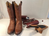 Men's Boots - Tony Lama, Size 10, W/ Boot Jack