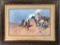 Frederic Remington Print - The Smoke Signal, Framed With Glass & Custom Mat