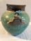 Barbara Heard Green Glazed Vase - Signed & Numbered 1212115, 6½