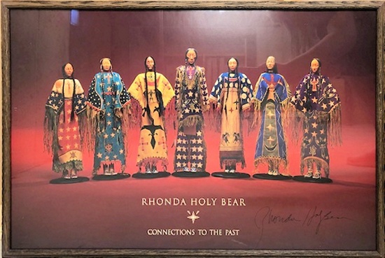 Rhonda Holy Bear Poster - Connections To The Past, Signed, Framed W/ Glass,