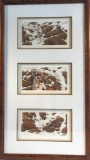 Bev Doolittle Print - Pintos Triptych ( Letters D A & F), Artist Signed & N