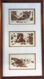 Bev Doolittle Print - Pintos Triptych ( Letters C B & E), Artist Signed & N