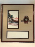 Michael Atkinson Monotype - Signed, In Frame W/ Small Navaho Dish, Embossed
