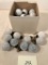 Box Full Of 32 Extra Sylvania Fluorescent Christmas Bulbs - Various Colors
