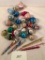 Boxed Lot - 30+ Misc. Glass Christmas Ornaments