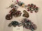 Lot Old Christmas Ornaments & Glass Beaded Garland