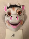 Vintage French Plastic Cow Mask