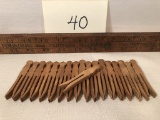 18 Wooden Child/Doll Clothes Pins