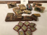 Box Of Old Paper Litho & Wooden Blocks