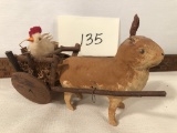 Germany Rabbit & Chick W/ Cart - As Found, 4