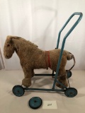 Push Toy Horse - One Wheel Off, 24½