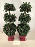 2 Christmas Topiaries - 23