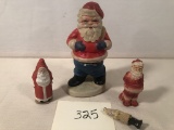 Vintage Papier-Mâché Santa Candy Container - 7½