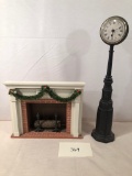 Byers' Choice - Street Clock, 1996; Fireplace, 2000